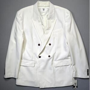 Mode of One Men's Relaxed-Fit Double-Breasted Blazer,  Neo Natural Large $140